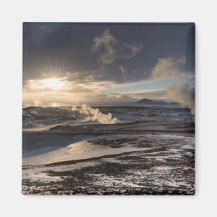 Aimant Paysage hivernal géothermique