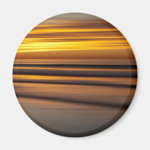 Aimant Paysage marin abstrait au coucher du soleil, CA