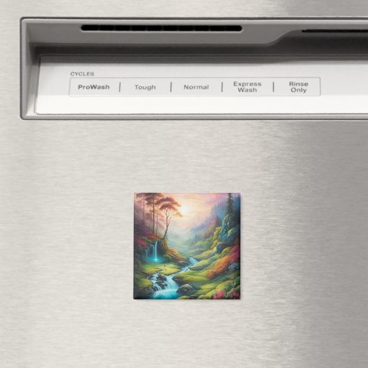 Aimant Paysage naturel de la Forêt Lumière Magique (In Situ (Lave-vaisselle))