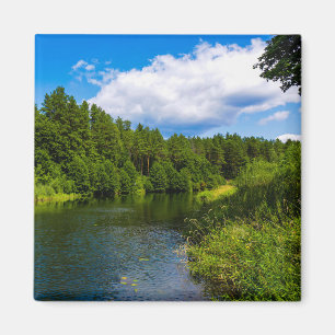 Aimant Paysage naturel Paysage Lac Ciel Biélorussie