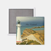 Aimant Paysage néo-zélandais avec phare (Recto/Verso)
