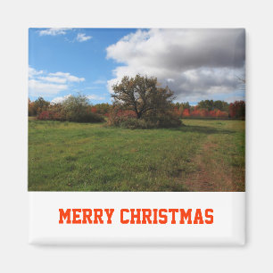 Aimant Paysage paisible de photographie de Noël