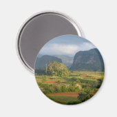 Aimant Paysage panoramique de vallée, Cuba (Recto/Verso)