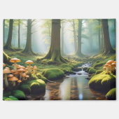 Aimant Paysage panoramique Rivière panoramique Forêt natu (Recto)