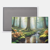 Aimant Paysage panoramique Rivière panoramique Forêt natu (Recto/Verso)