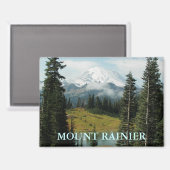 Aimant Paysage pittoresque du Mont Rainier (Recto/Verso)