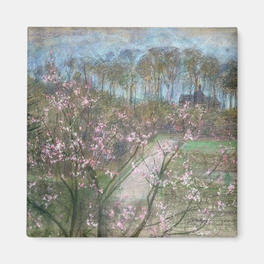 Aimant Paysage printanier (Devant)