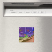 Aimant Paysage roswellien | Arc-en-ciel Fractal Art (In Situ (Lave-vaisselle))