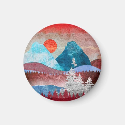 Aimant Paysage Silver Eagle (Devant)