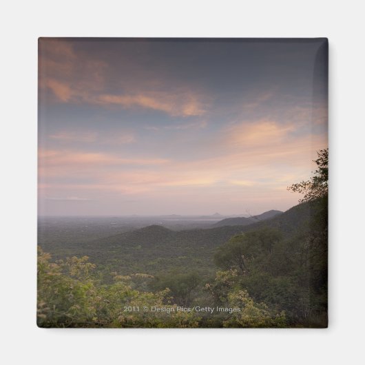 Aimant Paysage Sous Un Coucher De Soleil (Devant)