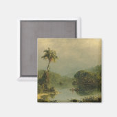 Aimant Paysage tropical Église Frédéric Edwin (Recto/Verso)
