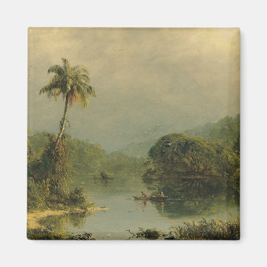 Aimant Paysage tropical Église Frédéric Edwin (Devant)