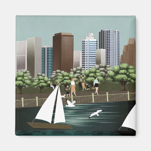 Aimant Paysage urbain (Devant)