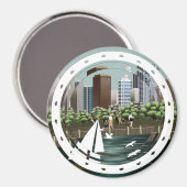 Aimant Paysage urbain (Recto/Verso)