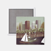 Aimant paysage urbain (Recto/Verso)