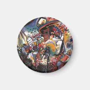 Aimant Paysage urbain abstrait de Moscou I de Kandinsky