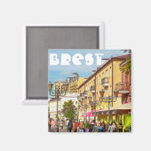 Aimant Paysage urbain de Brest Biélorussie Architecture R (Recto/Verso)