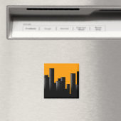 Aimant paysage urbain orange (In Situ (Lave-vaisselle))