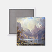 Aimant Paysage vintage, lac Tahoe par Albert Bierstadt (Recto/Verso)
