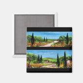 AIMANT PAYSAGES DE TOSCANE (Recto/Verso)