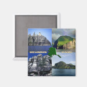 Aimant Paysages rocheux du collage de l'Alaska (Recto/Verso)