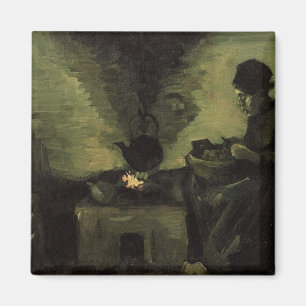 Aimant Paysanne au coin du feu Vincent van Gogh