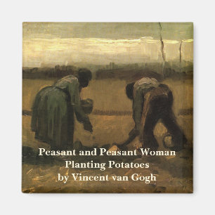 Aimant Paysanne Plantant des Pommes de Terre par Vincent