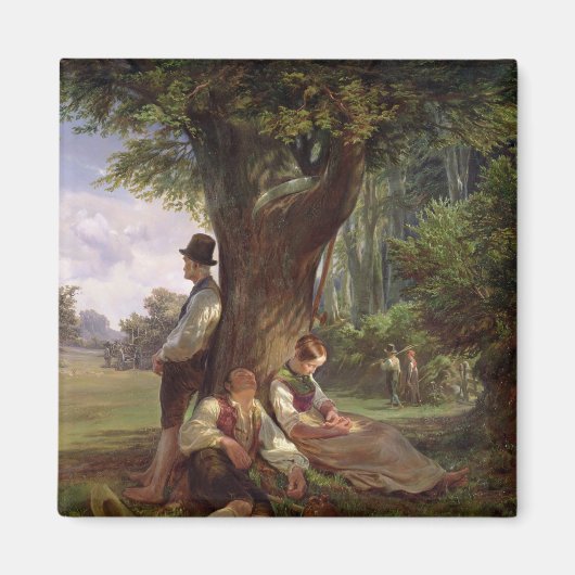 Aimant Paysans ayant une sieste, 1841 (Devant)
