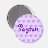 Aimant Payton en violet (Recto/Verso)