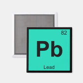 Aimant Pb - Chimie Au Plomb Élément Symbole Périodique De (Recto/Verso)