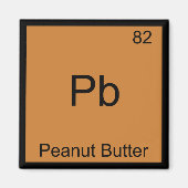 Aimant Pb - Chimie du beurre d'arachide Symbole de tablea (Devant)