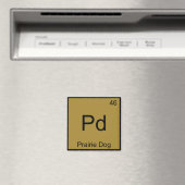 Aimant Pd - Prairie Chien Chimie Élément Symbole Funny T (In Situ (Lave-vaisselle))