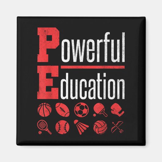 Aimant Pe Enseignant Gym Éducation Physique Motivation de (Devant)