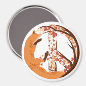 Aimant Peace Fox (Recto/Verso)