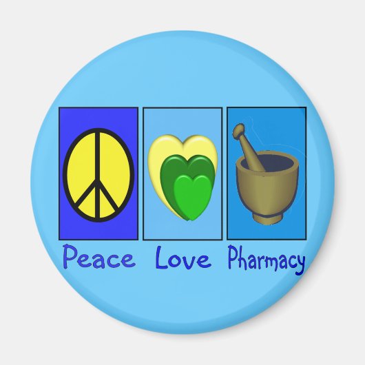 Aimant Peace Love (Devant)