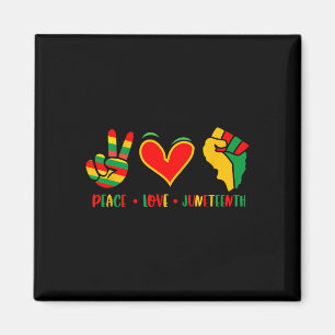 Aimant Peace Love 1865 Independence Day Black