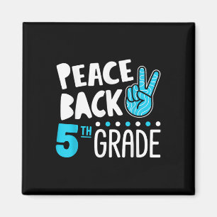 Aimant Peace Love 5E Classe Squad Retour À L'École