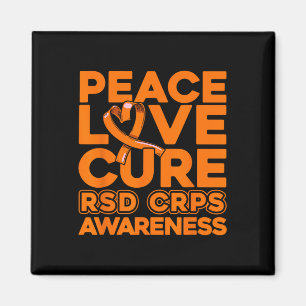 Aimant Peace Love Cure Rsd Crps Sensibilisation 1