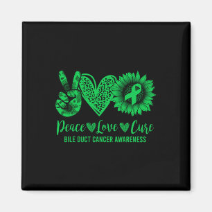 Aimant Peace Love Cure Tournesol Bile Duct Cancer Award