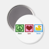Aimant Peace Love Ducks (Recto/Verso)