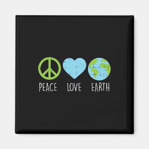 Aimant Peace Love Earth Cool Hippie Hippie Hippy Environm