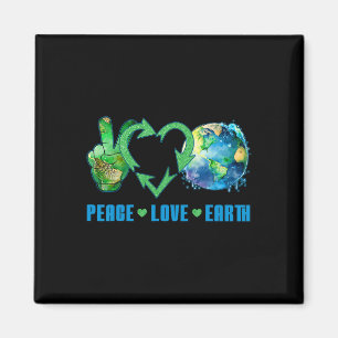 Aimant Peace Love Earth Planet Happy 54th Anniversary Env