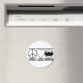 Aimant Peace Love et Vampires (In Situ (Lave-vaisselle))