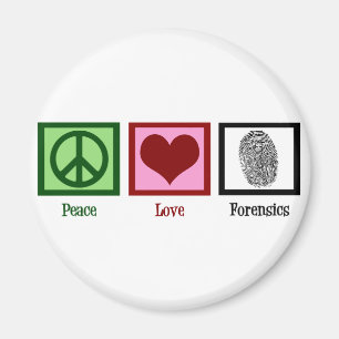 Aimant Peace Love Forensics
