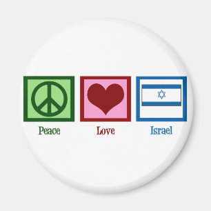 Aimant Peace Love Israel