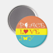 Aimant Peace Love Joy (Recto/Verso)