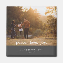 Peace Love Joy Fête Noël Famille Photo