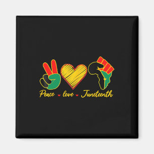 Aimant Peace Love Junetten Black Pride Freedom 4th Of J