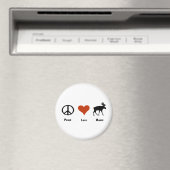Aimant Peace Love Maine (In Situ (Lave-vaisselle))