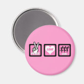 Aimant Peace love run (Recto/Verso)